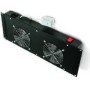 Triton 19"-Lüftereinheit - 2 SILENCE-Ventilatoren - 4 HE - horizontaler Luftstrom - Thermostat - schwarz (RAB-CH-X21-S)