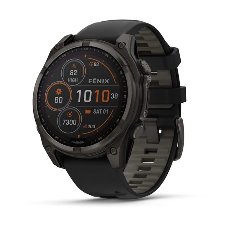 Garmin fenix 8 3,3 cm (1.3") 47 mm Digitale 260 x 260 Pixel Touch screen Titanio Wi-Fi GPS (satellitare) (010-02906-11)