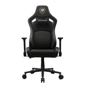 COUGAR CGR-DFF-GLB Sedia da gaming per PC Sedia imbottita tappezzata Nero, Oro (3MDFFGLB.0001)