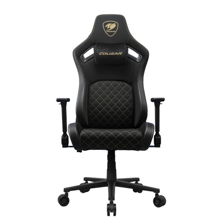 COUGAR CGR-DFF-GLB Sedia da gaming per PC Sedia imbottita tappezzata Nero, Oro (3MDFFGLB.0001)