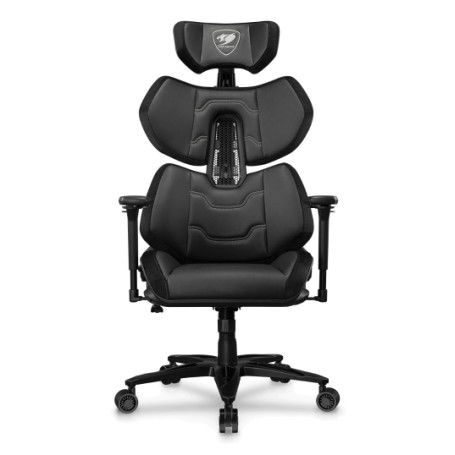 COUGAR Terminator Elite Sedia da gaming per PC Seduta imbottita Nero, Argento (CGR-TRE-SLB)
