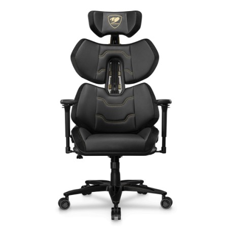 COUGAR Terminator Elite Gold Sedia da gaming per PC Seduta imbottita Nero, Oro (CGR-TRE-GLB)