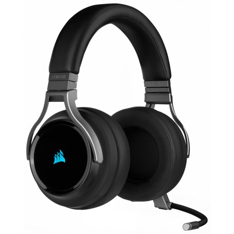 Corsair Virtuoso RGB Auricolare Con cavo e senza cavo A Padiglione Giocare USB tipo A Carbonio (CA-9011185-EU)