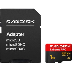 SanDisk microSDXC Extreme PRO 1TB Speicherkarte UHS-I V30 A2 bis 250 MB/s (SDSQXCJ-1T00-GS6MA)