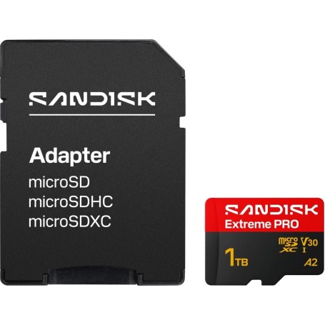 SanDisk microSDXC Extreme PRO 1TB Speicherkarte UHS-I V30 A2 bis 250 MB/s (SDSQXCJ-1T00-GS6MA)