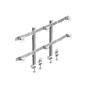 ICY BOX IB-MS666-T6 81,3 cm (32") Scrivania Argento (61219)