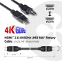 CLUB3D HDMI 2.0 4K60Hz UHD 360 Degree Rotary cable 2m/6.74ft (CAC-1360)