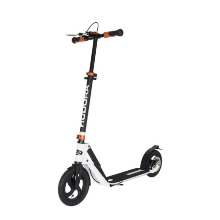 HUDORA BigWheel Air 230 Dual Brake Universale Monopattino classico Nero, Bianco (14035)