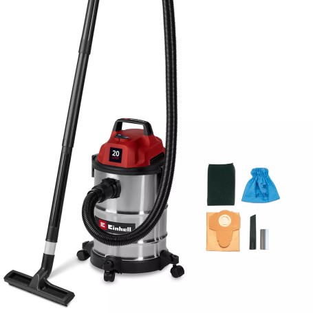 Einhell TC-VC 2045 S 20 L A cilindro Secco e bagnato 900 W Sacchetto per la polvere (2347410)