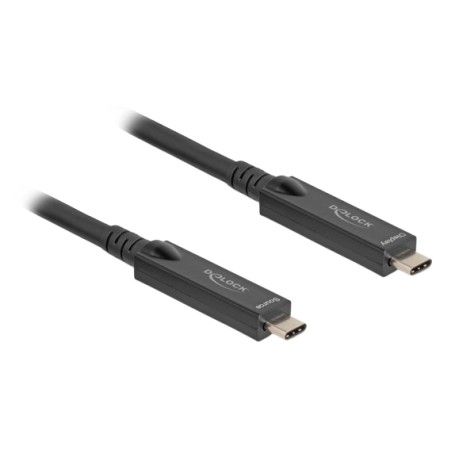 DeLOCK 84256 cavo USB USB 3.2 Gen 2 (3.1 Gen 2) 8 m USB C 10 Gbit/s 60 W Nero