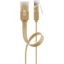 Goobay Cat6 UTP 5m cavo di rete Marrone U/UTP (UTP) (95887)