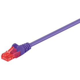 Goobay 1m 2xRJ-45 Cable cavo di rete Viola Cat6 (95263)