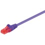 Goobay 1m 2xRJ-45 Cable cavo di rete Viola Cat6 (95263)