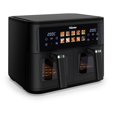 Tristar FR-9075 friggitrice Doppia 9 L Indipendente 2500 W Friggitrice ad aria calda Nero