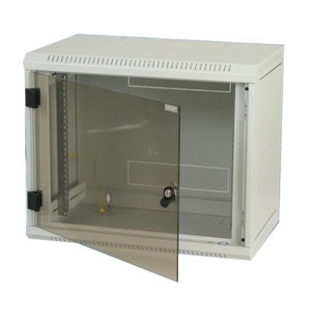 Triton Delta B4S 19" Rack Wall-mount 18U/400 glass door Da parete Grigio (RBA-18-AS4-CAX-A1)