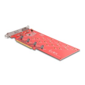 PCI Express x16 Karte auf 4x intern NVMe M.2 Key (90617)