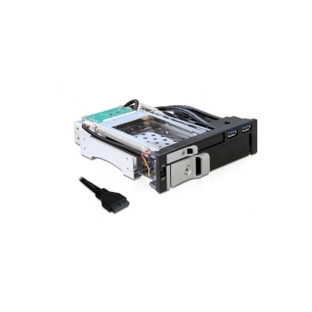 DeLOCK 47209 pannello drive bay 13,3 cm (5.25") condotto I/O Nero (47209)