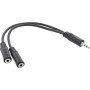 InLine 99300B cavo audio 3.5mm 2 x 3.5mm Nero (99300B)