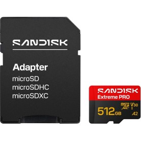 SanDisk Extreme PRO microSDXC Speicherkarte 512 GB UHS-I bis 250 MB/s V30 A2 (SDSQXCJ-512G-GS6MA)