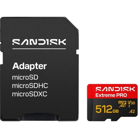 SanDisk Extreme PRO microSDXC Speicherkarte 512 GB UHS-I bis 250 MB/s V30 A2 (SDSQXCJ-512G-GS6MA)