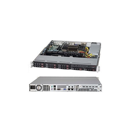 Supermicro Superserver 1017R-MTF Intel® C602 LGA 2011 (Socket R) Rack (1U) Nero (SYS-1017R-MTF)