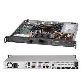 Supermicro SuperServer 5017R-MF Intel® C602 LGA 2011 (Socket R) Rack (1U) Nero (SYS-5017R-MF)