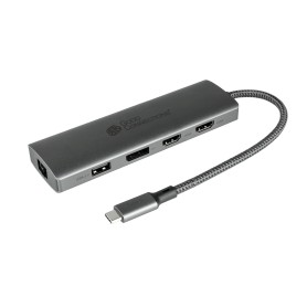 Alcasa HUB-C001A hub di interfaccia USB tipo-C 5000 Mbit/s Antracite