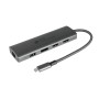 Alcasa HUB-C001A hub di interfaccia USB tipo-C 5000 Mbit/s Antracite