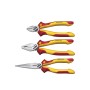 Zangen-Set Industrial electric, 4-teilig (gelb/rot) (38637)
