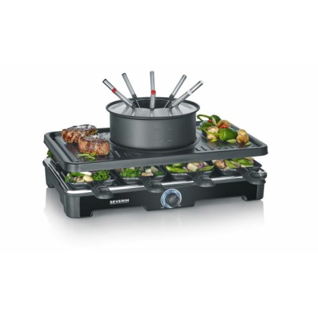 Severin RG 2347 griglia per raclette 8 persona(e) 1400 W Nero