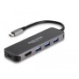 DeLOCK 64171 hub di interfaccia USB 3.2 Gen 1 (3.1 Gen 1) Type-C 5000 Mbit/s Grigio (64171)