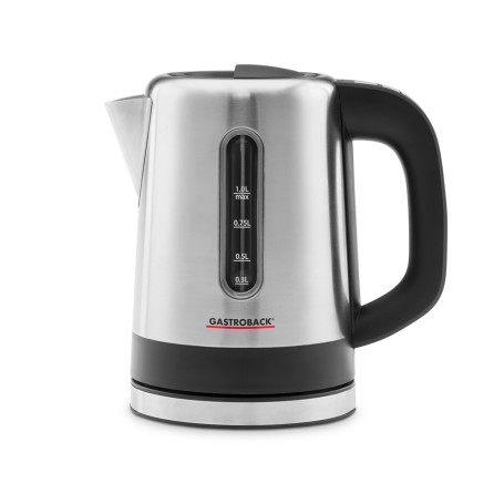 Gastroback Design 42445 bollitore elettrico 1 L 1000 W Nero, Acciaio inox
