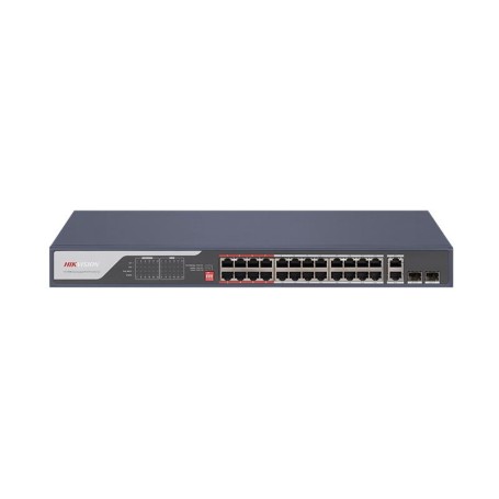 Hikvision Pro Series DS-3E0326P-E(C) switch di rete Non gestito Fast Ethernet (10/100) Supporto Power over Ethernet (PoE) Grigio