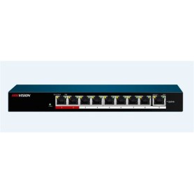 Hikvision DS-3E0109P-E/M switch di rete Non gestito Fast Ethernet (10/100) Supporto Power over Ethernet (PoE) Montaggio da deskt