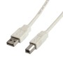 ROLINE USB 2.0 Cable cavo USB 3 m USB A USB B Bianco (RO11.99.8831)