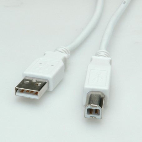 Value 11.99.8819 cavo USB 1,8 m USB 2.0 USB A USB B Grigio (RO15.08.6259)