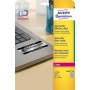 Avery L6012-20 etichetta autoadesiva Rettangolo con angoli arrotondati Permanente Argento 200 pz (L6012-20)