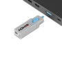Lindy 40324 clip sicura Bloccaporte + chiave DisplayPort Blu Acrilonitrile butadiene stirene (ABS) 5 pz (LINDY40324)