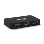 Hamlet Hub Usb 3.0 a 4 porte 5 Gbps con alimentatore (XHUB430BKPW)
