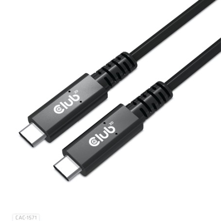 CLUB3D CAC-1571 cavo USB 0,8 m USB4 Gen 3x2 USB C Nero (CAC-1571)