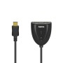 Hama Sdoppiatore Manuale HDMI M/2 HDMI F, connettori dorati, compatibile HDCP (00205161)