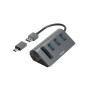 Hama 00200140 replicatore di porte e docking station per laptop USB 3.2 Gen 1 (3.1 Gen 1) Type-A Antracite, Nero