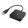 Hama 00300081 hub di interfaccia USB 2.0 Type-A 480 Mbit/s Nero