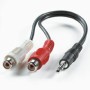 VALUE Cable 3,5mm/RCA, 0.2m cavo audio 0,2 m 3.5mm Nero (11.99.4340)