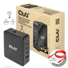 CLUB3D CAC-1917 Caricabatterie per dispositivi mobili Universale Nero AC Ricarica rapida Interno