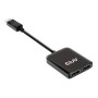 CLUB3D CSV-7220 cavo e adattatore video 1 m DisplayPort HDMI + DisplayPort Grigio
