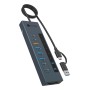 ICY BOX IB-HUB1742CR-C2PD USB 3.2 Gen 2 (3.1 Gen 2) Type-A + Type-C 10000 Mbit/s Nero (61159)