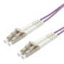 ROLINE FO Jumper Cable 50/125µm OM4, LC/LC, Low-Loss-Connector 2m cavo a fibre ottiche Viola (RO21.15.8852)
