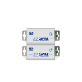 2N Telecommunications 2WIRE-SET OF 2 ADAPTORS convertitore segnale Alluminio, Metallico (9159014EU)