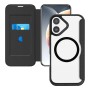 4smarts Urban Pro custodia per cellulare 16 cm (6.3") Custodia flip a libro Nero, Trasparente (541775)